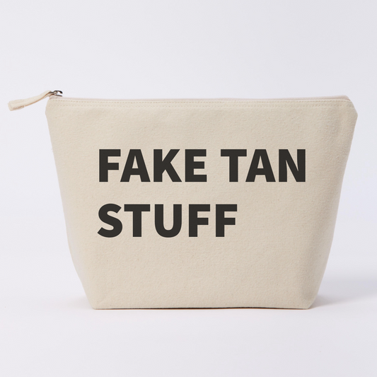 FAKE TAN STUFF POUCH