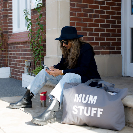 PERSONALISED DARK GREY EXTRA LARGE TOTE BAG