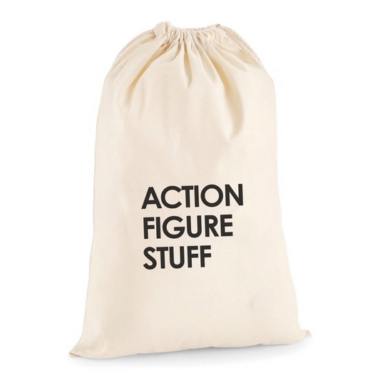 ACTION FIGURE STUFF DRAWSTRING BAG