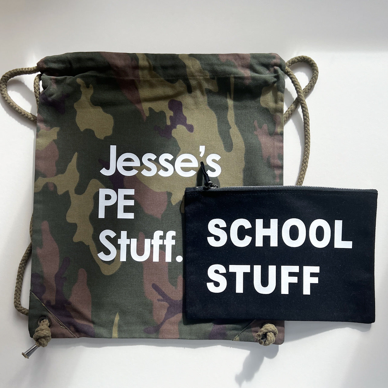 CAMOUFLAGE PERSONALISED PE BAG