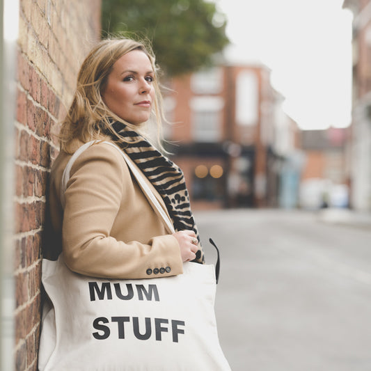 PERSONALISED NATURAL TOTE WITH BLACK PRINT